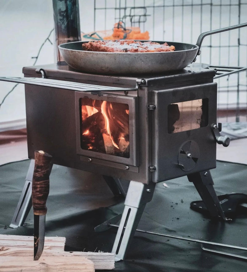 Firebox Flame Clear View Stove | 3.5KW 14KG - Robens Tipi Kit