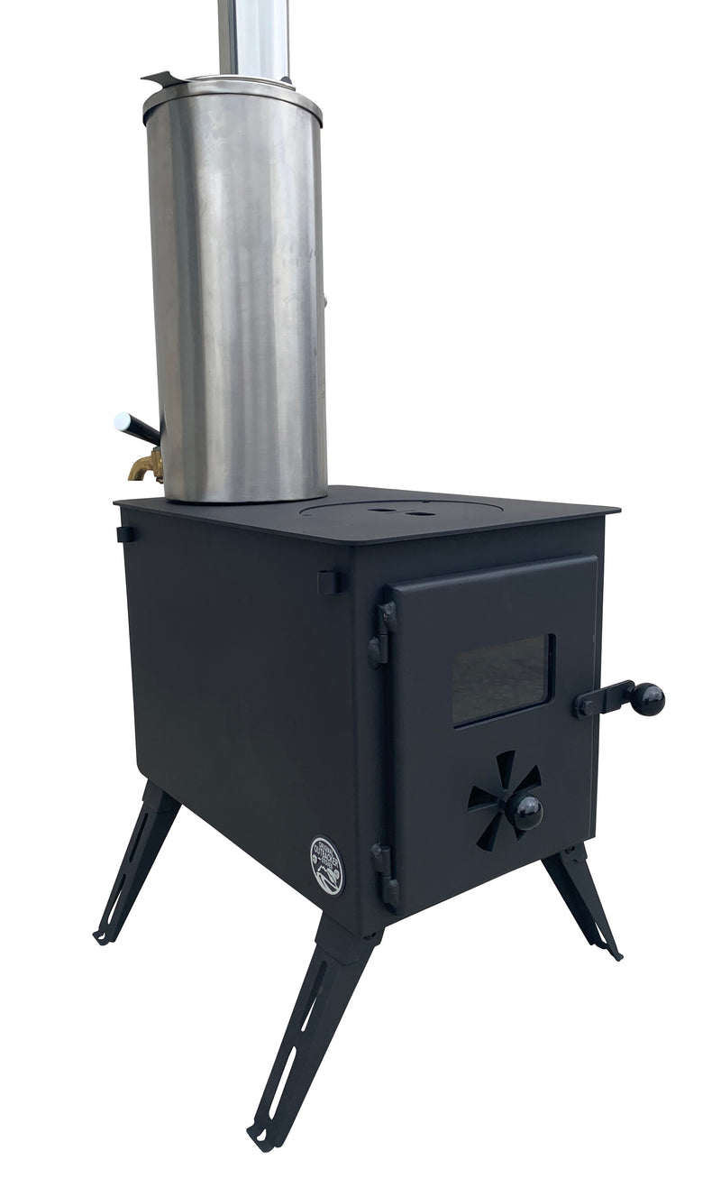 Firebox Portable Wood Stove | 3.5kw 12kg - Water Heater Package