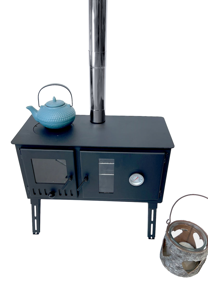 Firebox Range Oven Portable Wood Stove | 3.5KW 20.5KG - Robens Tipi Kit